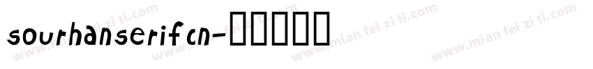 sourhanserifcn字体转换