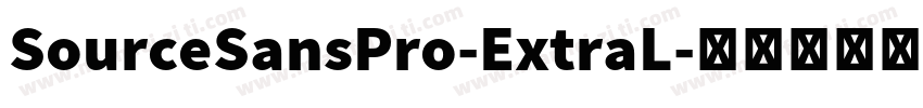SourceSansPro-ExtraL字体转换