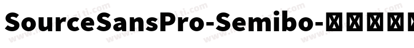 SourceSansPro-Semibo字体转换