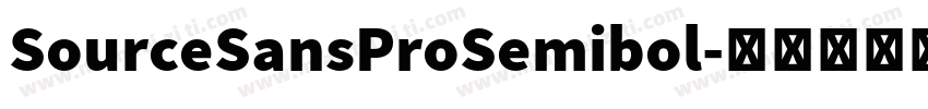 SourceSansProSemibol字体转换