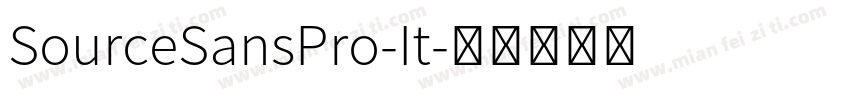 SourceSansPro-It字体转换