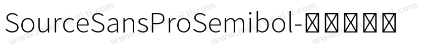 SourceSansProSemibol字体转换