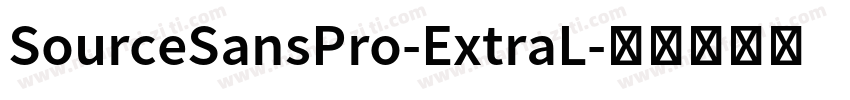 SourceSansPro-ExtraL字体转换