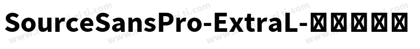 SourceSansPro-ExtraL字体转换