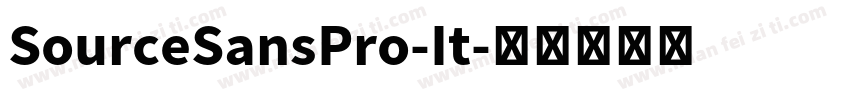 SourceSansPro-It字体转换