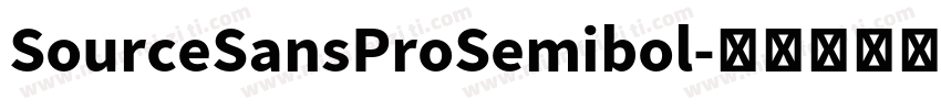 SourceSansProSemibol字体转换