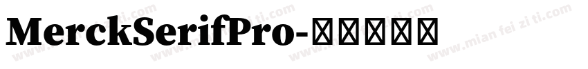MerckSerifPro字体转换