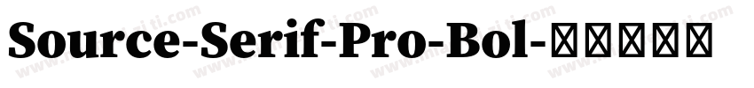 Source-Serif-Pro-Bol字体转换