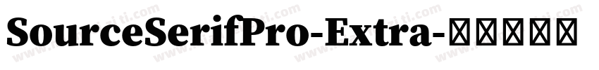 SourceSerifPro-Extra字体转换