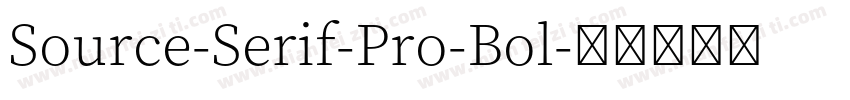 Source-Serif-Pro-Bol字体转换