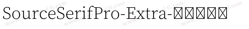 SourceSerifPro-Extra字体转换