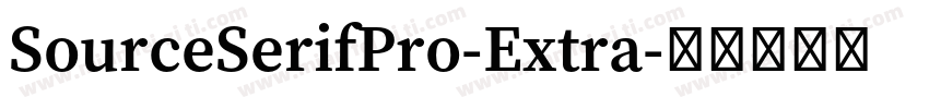 SourceSerifPro-Extra字体转换