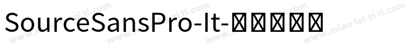 SourceSansPro-It字体转换