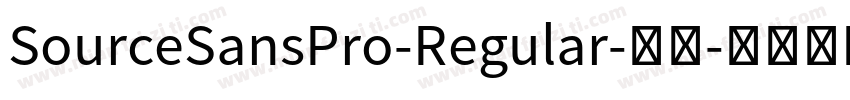 SourceSansPro-Regular-常规字体转换