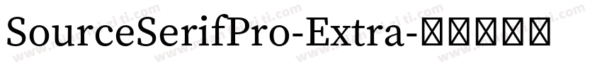 SourceSerifPro-Extra字体转换