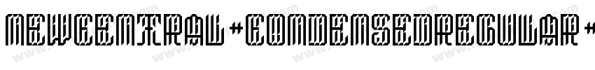 NewCentral-CondensedRegular字体转换