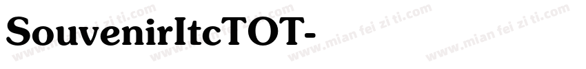 SouvenirItcTOT字体转换
