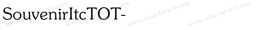 SouvenirItcTOT字体转换