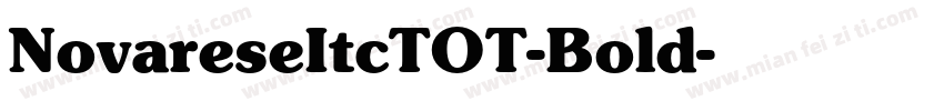 NovareseItcTOT-Bold字体转换