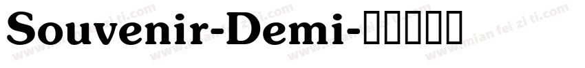 Souvenir-Demi字体转换