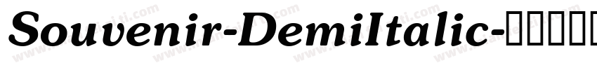 Souvenir-DemiItalic字体转换