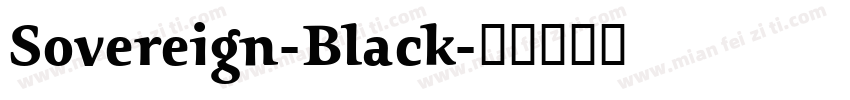 Sovereign-Black字体转换