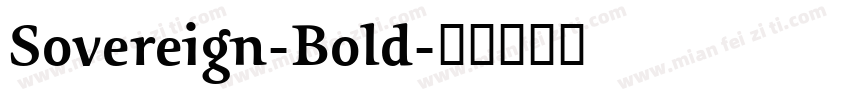 Sovereign-Bold字体转换