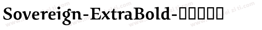 Sovereign-ExtraBold字体转换