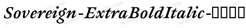 Sovereign-ExtraBoldItalic字体转换