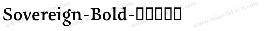Sovereign-Bold字体转换