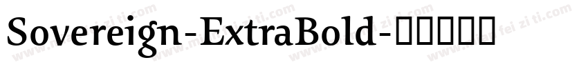 Sovereign-ExtraBold字体转换