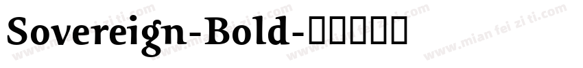 Sovereign-Bold字体转换