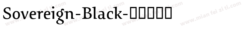 Sovereign-Black字体转换