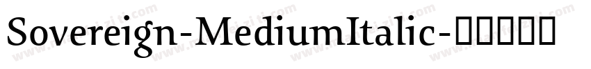 Sovereign-MediumItalic字体转换