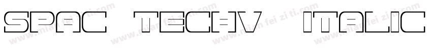 Spac3Techv17Italic-p字体转换