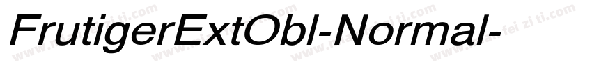 FrutigerExtObl-Normal字体转换