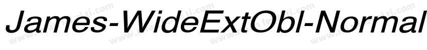 James-WideExtObl-Normal字体转换