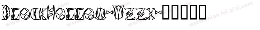 BlockHollow-Mzzx字体转换