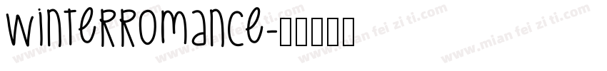WinterRomance字体转换