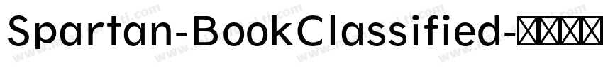 Spartan-BookClassified字体转换