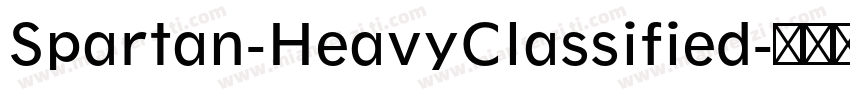Spartan-HeavyClassified字体转换