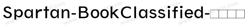 Spartan-BookClassified字体转换