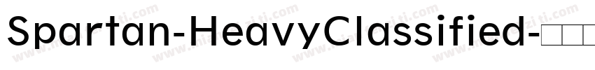 Spartan-HeavyClassified字体转换