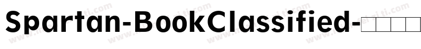 Spartan-BookClassified字体转换