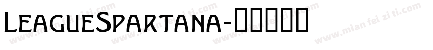 LeagueSpartana字体转换