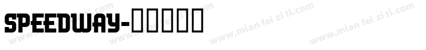 SPEEDWAY字体转换
