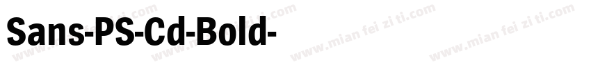Sans-PS-Cd-Bold字体转换