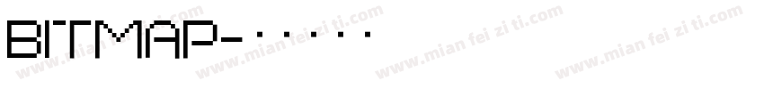BITMAP字体转换