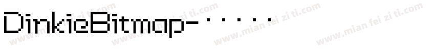 DinkieBitmap字体转换