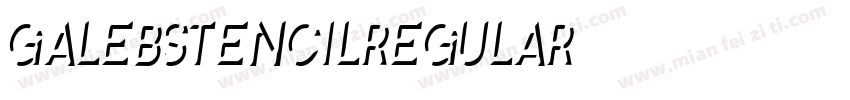 GalebStencilRegular字体转换